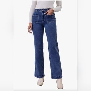 Stylish Blue Flare Women's Jeans